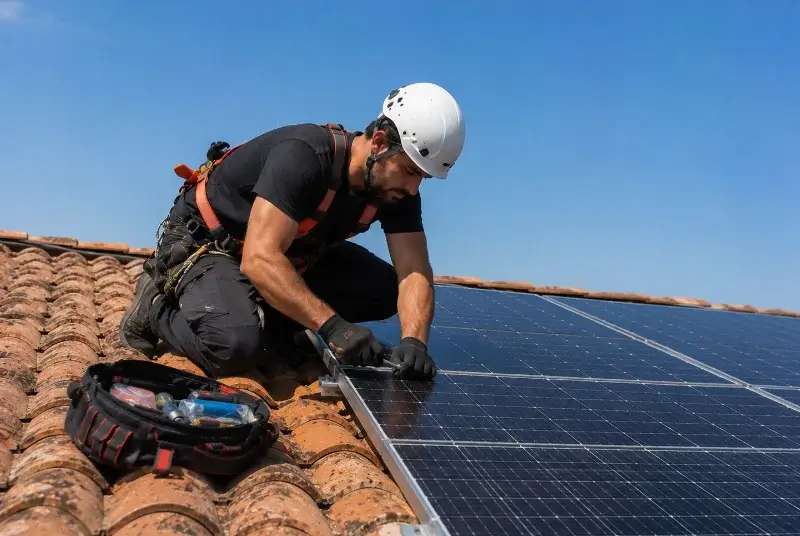 Maintenance et monitoring de panneaux solaires à Plavilla