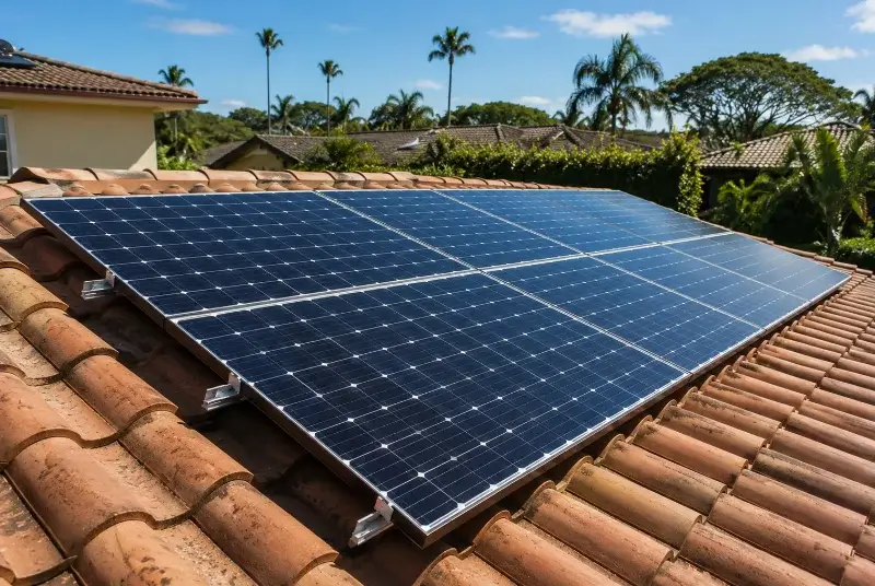 Installation de panneaux solaires à Plavilla